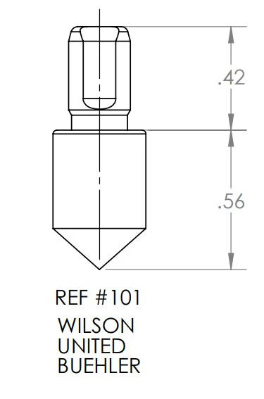 HRC, HRA, & HRD Scales Diamond Indenter