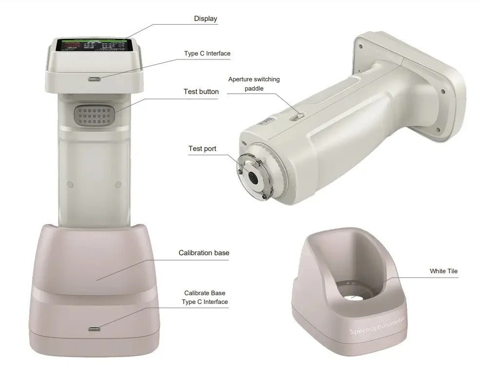 Portable Color Spectrophotometer – Colorimeter QualiSpec-700D - Image 2